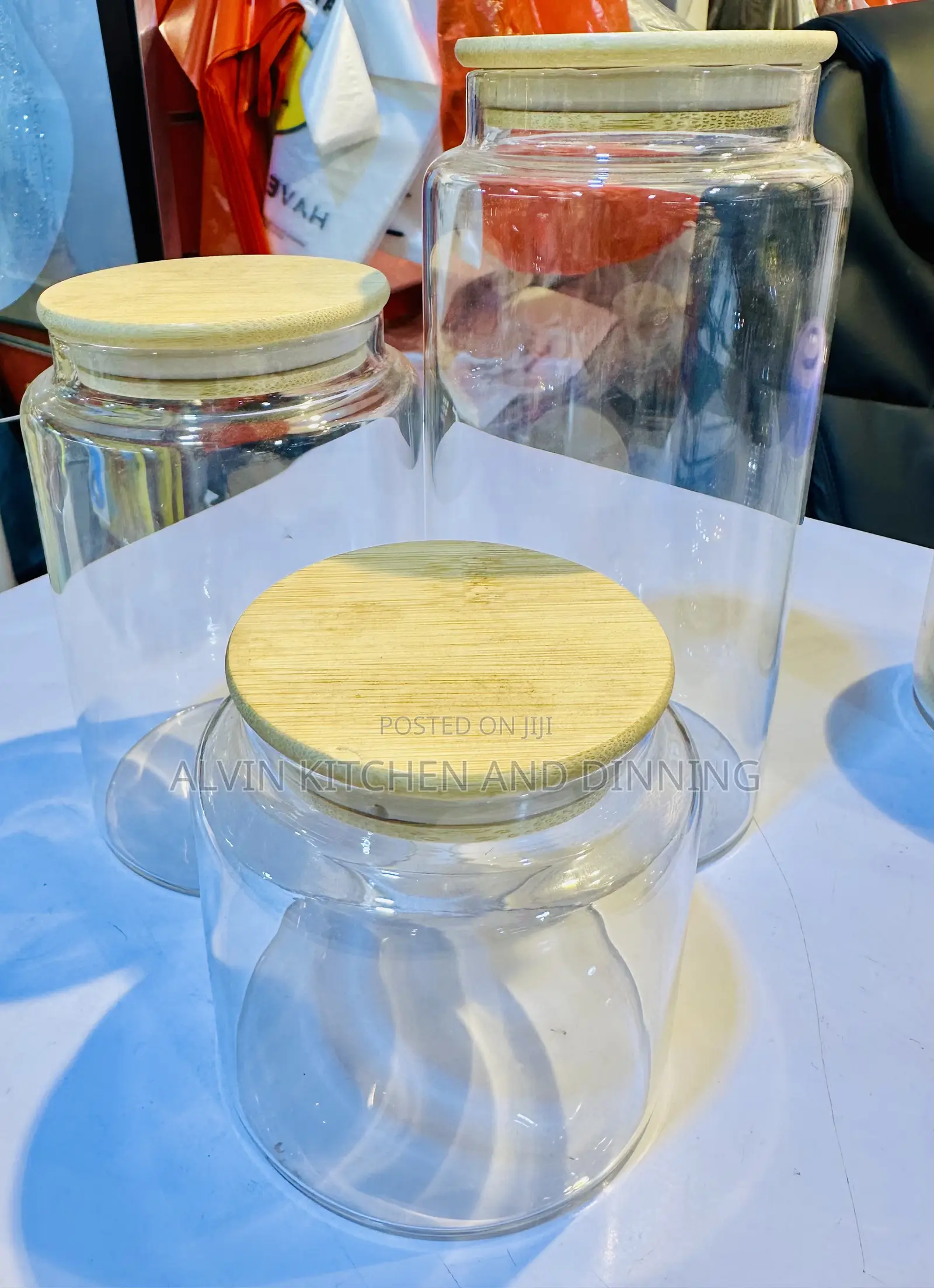 Storage Jars for Storing Cereal, Rice, Pasta and Kitchen Supplies