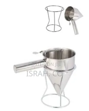 Professional Stainless Stel Confectionery Funnel Dispenser With Stand
