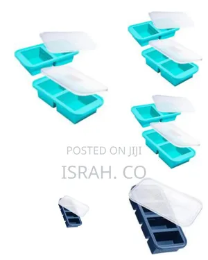 Multi-Compartment Silicone Freezer Tray With Protective Lid