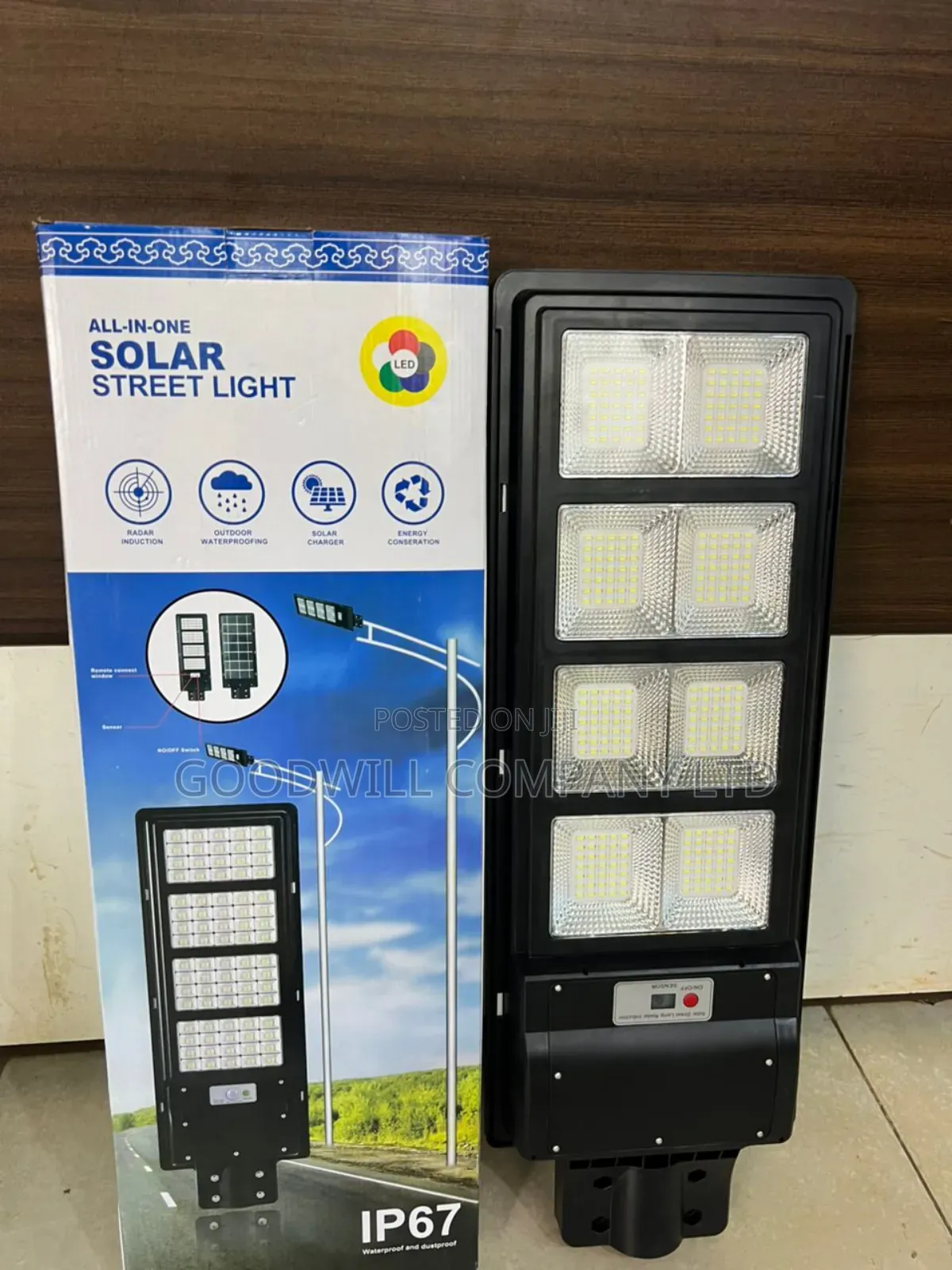 1000w Solar Street Light Long Eye Light
