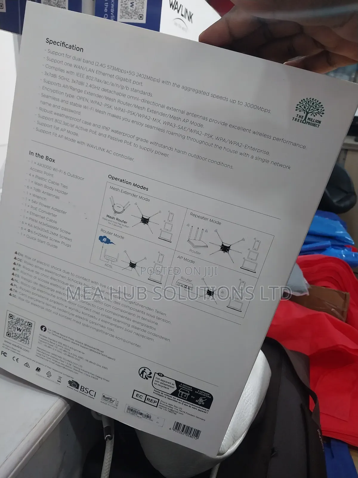 Wavlink Ax3000 Outdoor Access Point(Hd9s L)