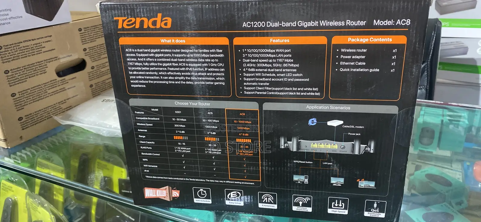 Tenda Ac1200 Gigabit Wireless Router Ac8