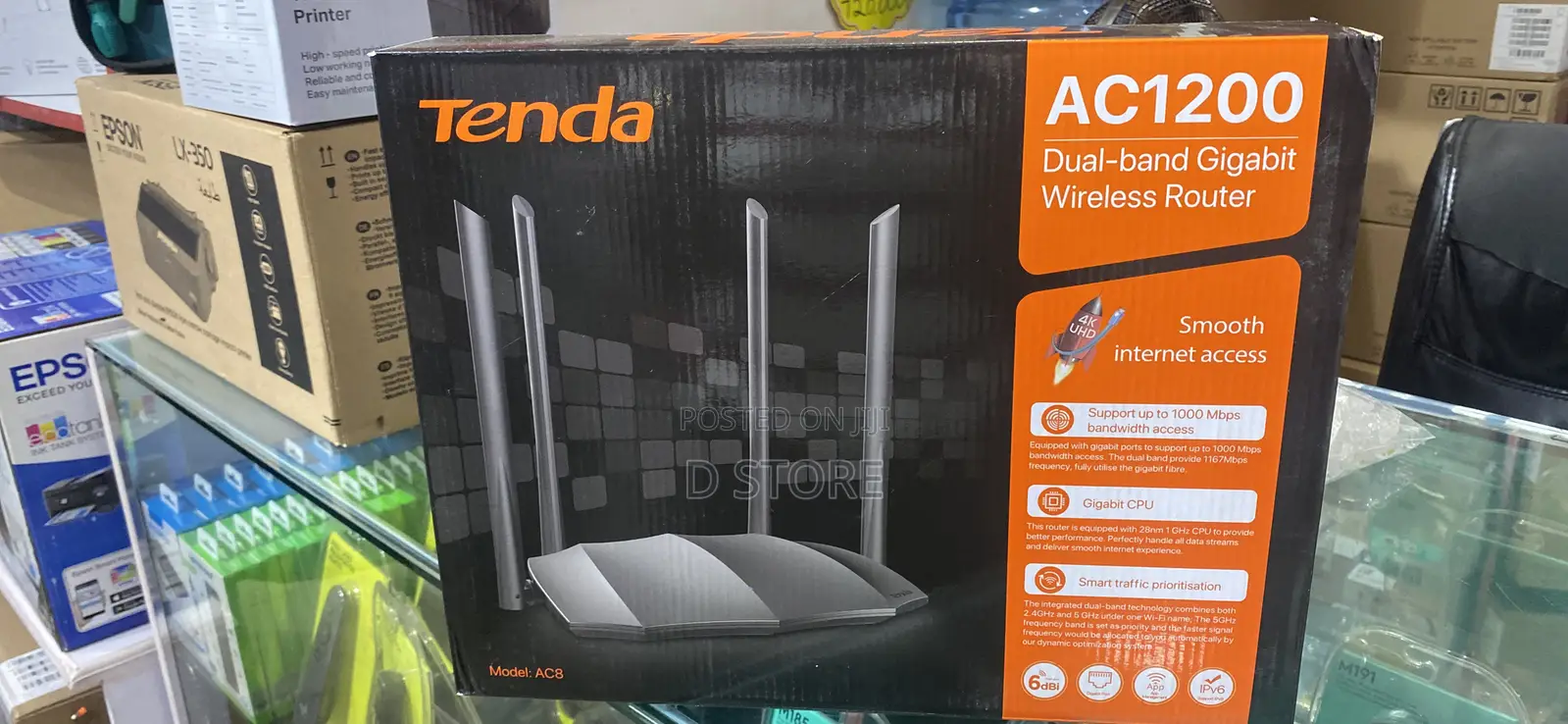 Tenda Ac1200 Gigabit Wireless Router Ac8