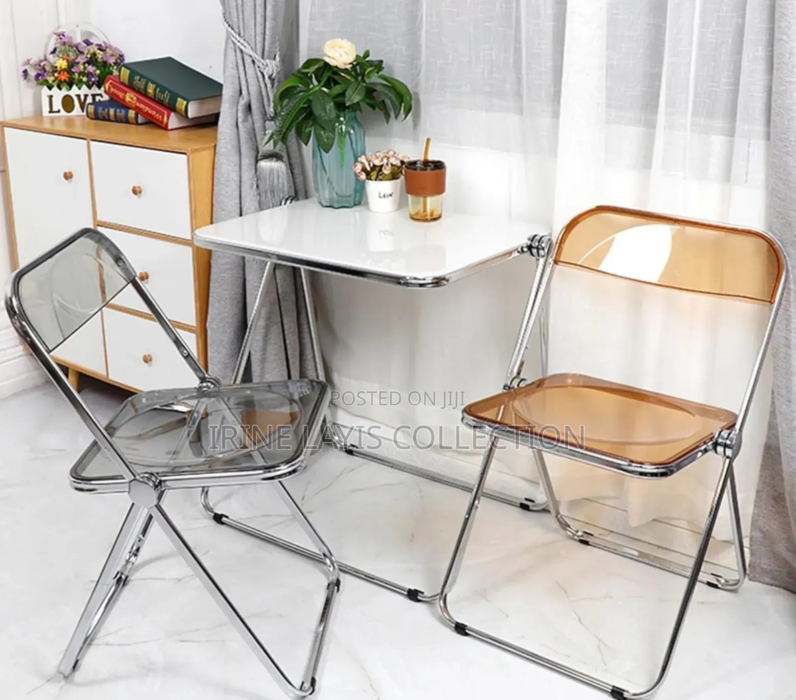 Unique Acrylic Transparent Folding Chairs