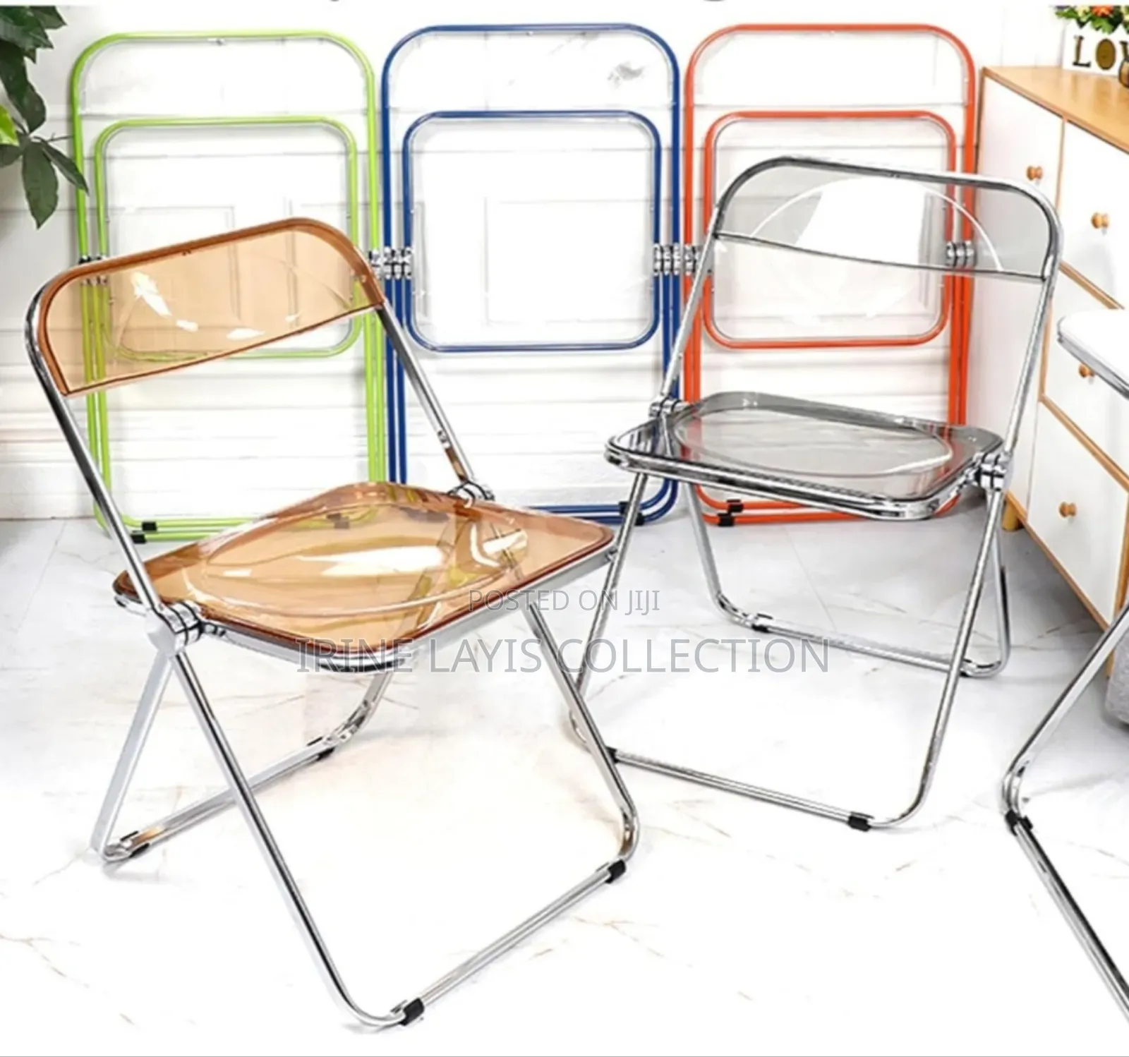 Unique Acrylic Transparent Folding Chairs