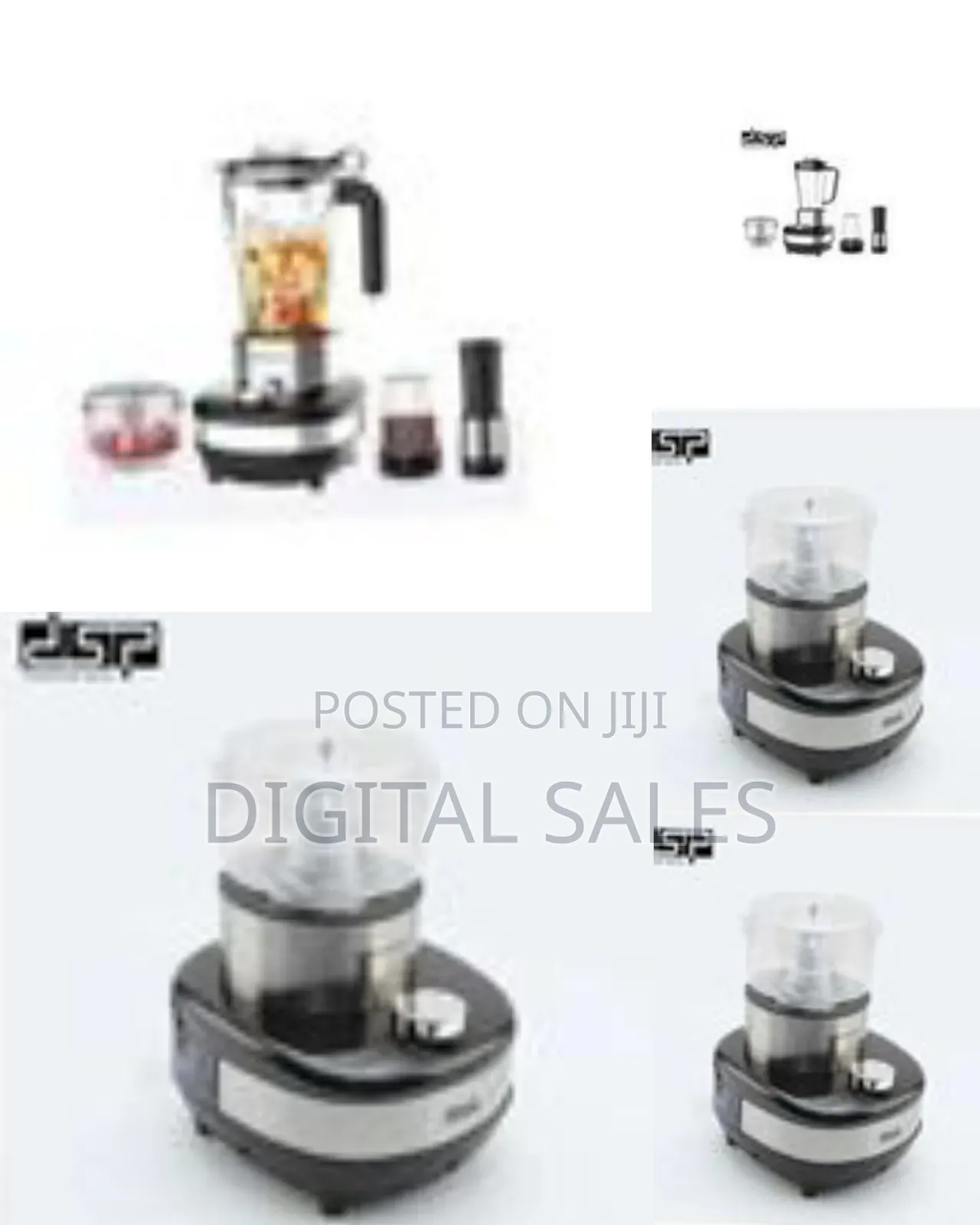 DSP Versatile Food Processor and Blender With Multiple Attachments