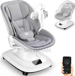 Electric 3d-Motion Baby Swing Features a 360-Degree Rotatable Seat