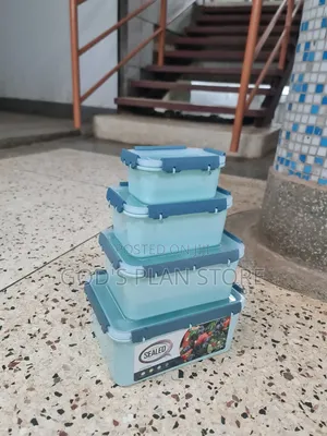 4pcs Airtight Plastic Food Storage Containers