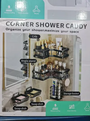 Wall Mouted Corner Shower Caddy Organizer