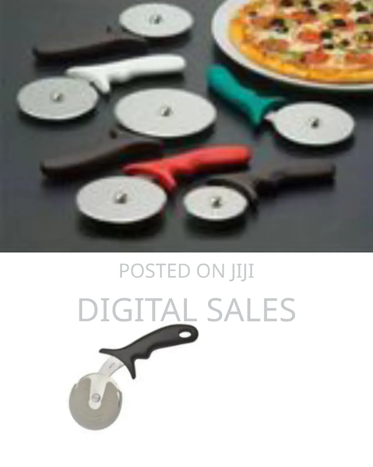 Saachi Professional Stainless Steel Pizza Cutter With Ergonom