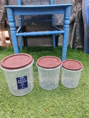 Airtight Cereal Plastic Storage Containers 3pcs