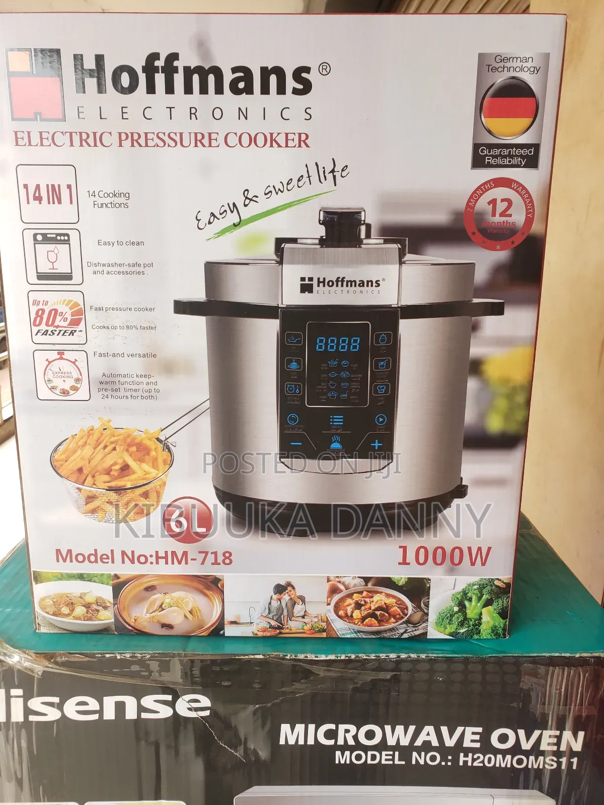 Electric Multi Functional Pressure Cooker Hoffmans 6l.