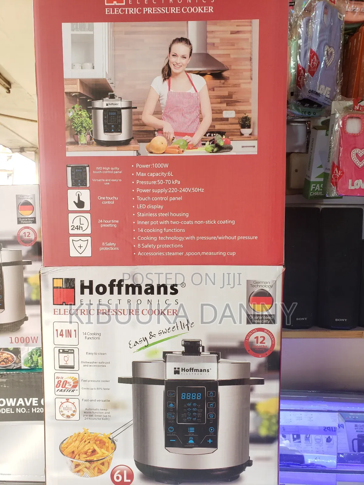 Electric Multi Functional Pressure Cooker Hoffmans 6l.