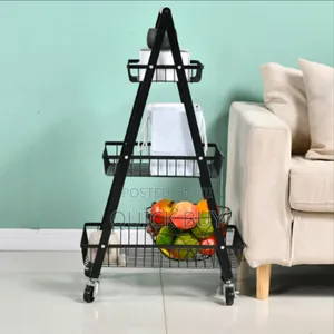 3-tier Multipurpose Rolling Storage Trolley