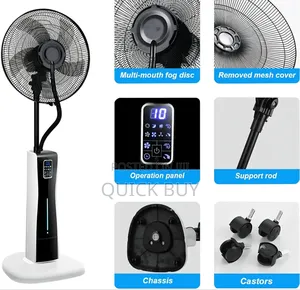 Oscillating Pedestal Fan With Mist