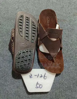 Original Men’S Brown Clarks Leather Sandals