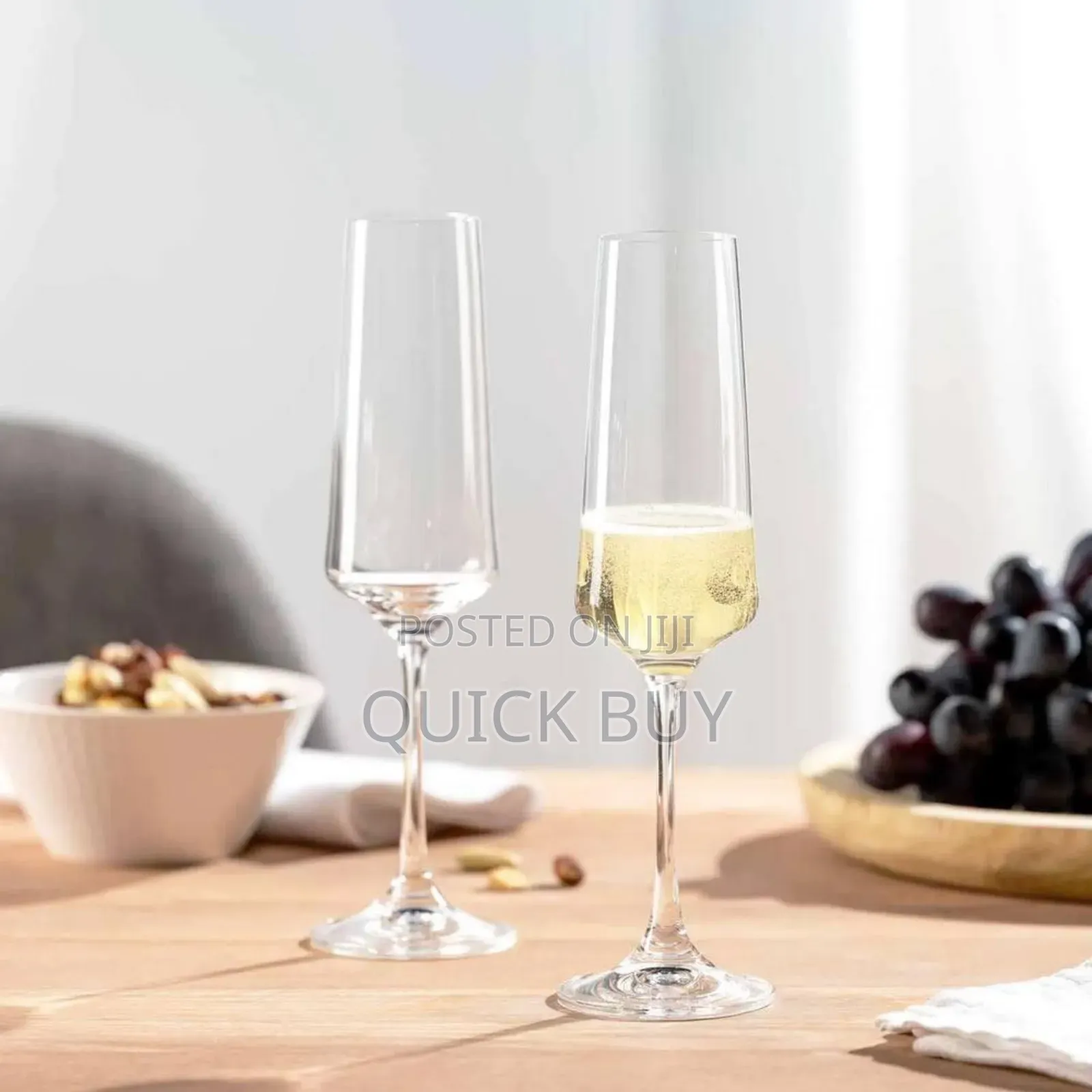6pcs Elegant Champagne Flutes/Champagne Glasses