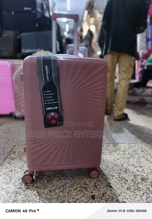 Luxury Rubber Plastic Suitcase. Medium Size