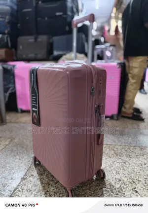 Original Pure Plastic Suitcase. Medium Size