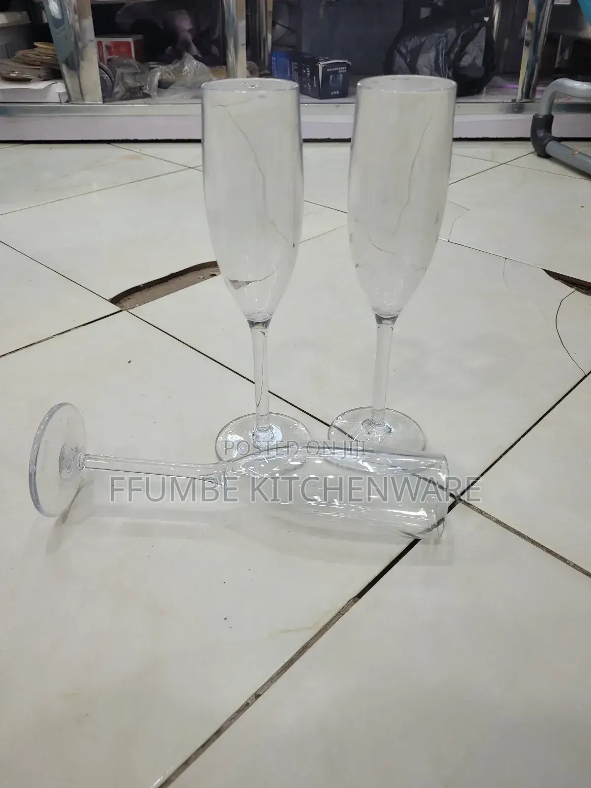 Champagne Glass Plastic 12 Pieces