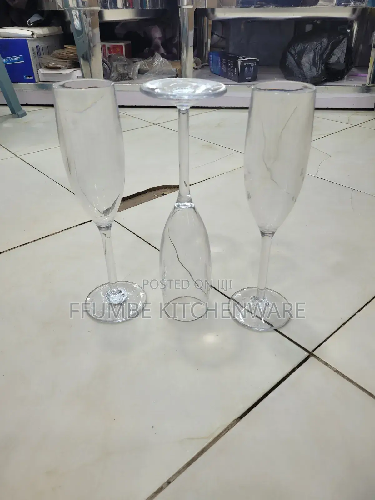 Champagne Glass Plastic 12 Pieces