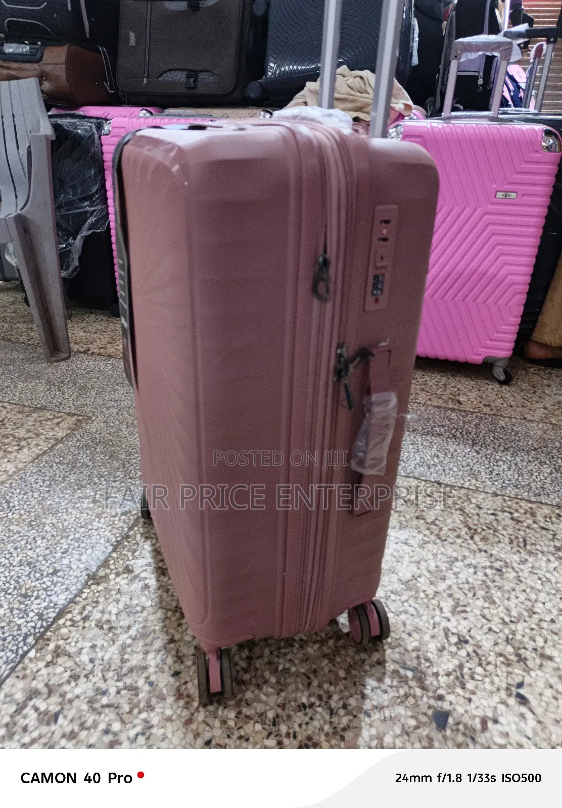 Luxury Rubber Plastic Suitcase. Good Paten. Extra Large Size