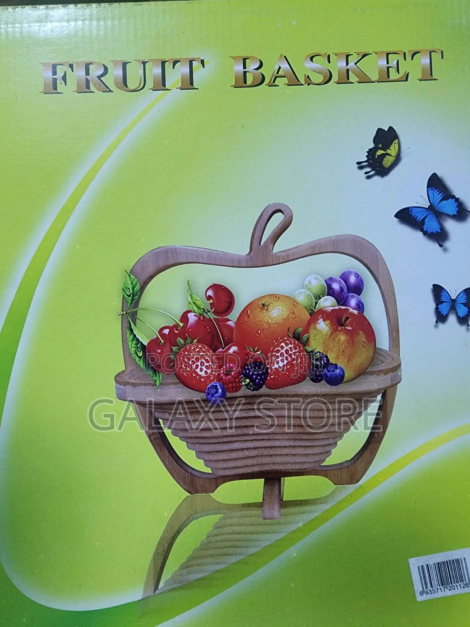 Foldable Basket Fruit Holder Bamboo