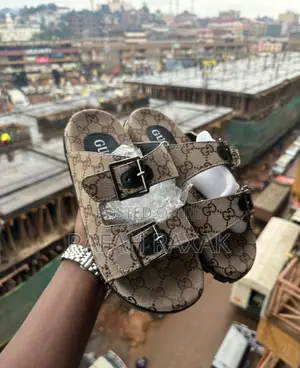 Original Gucci Double Strap Slide Sandals