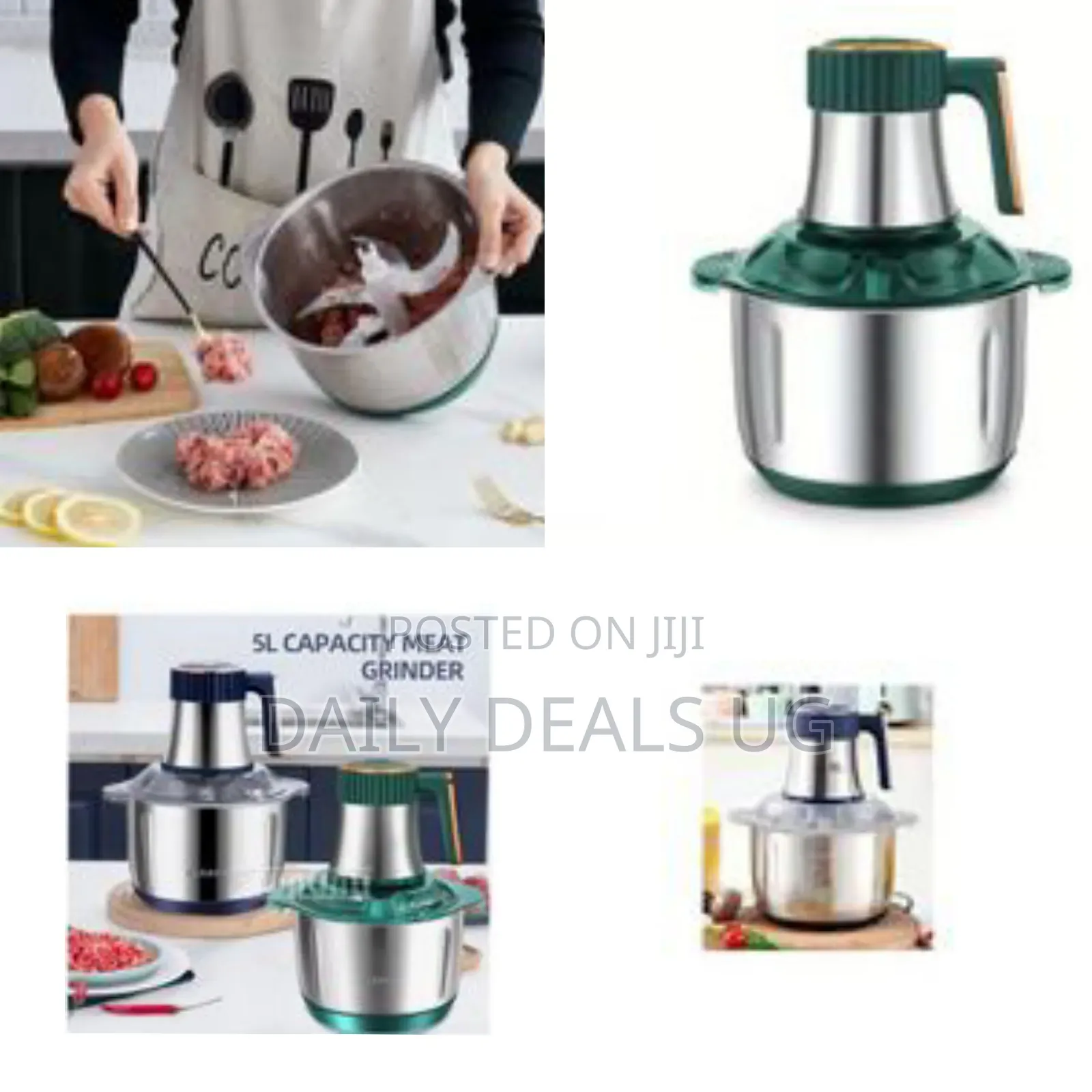 Hoffmans Versatile Electric Food Chopper / Mincer (5litres)-Multicolor