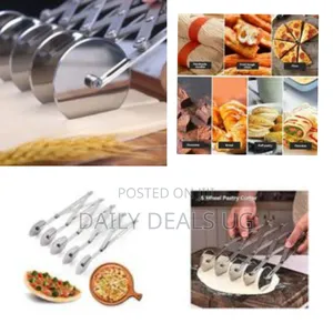 Adjustable Multi-Wheel Pastry and Pizza Cutter - Multicolor