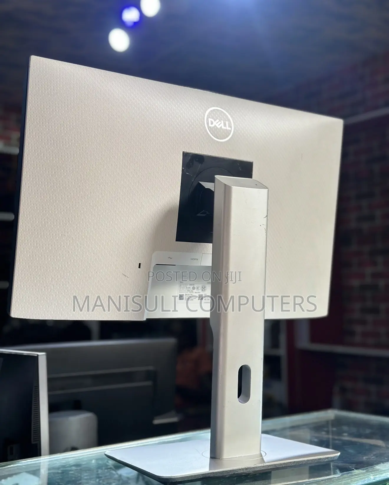 White Monitor Ips 24 Inch Screen Hdmi