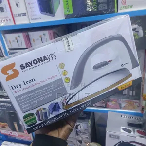 Dry Iron With Nonstick Golden Solepate Sayona