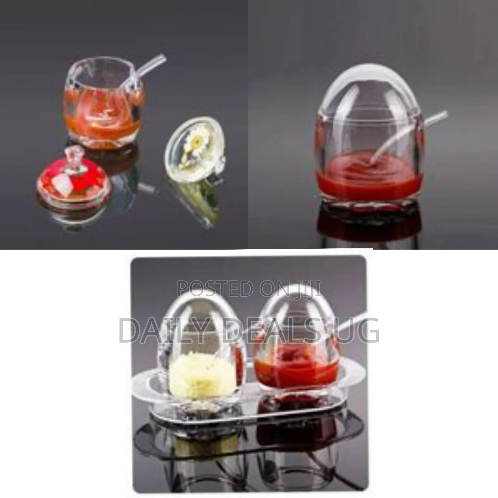 Clear Acrylic Seasoning Container Set