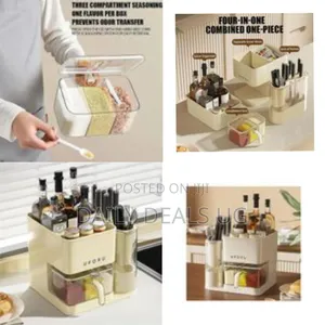 Multifunctional Countertop Kitchen Organizer and Spice Storage