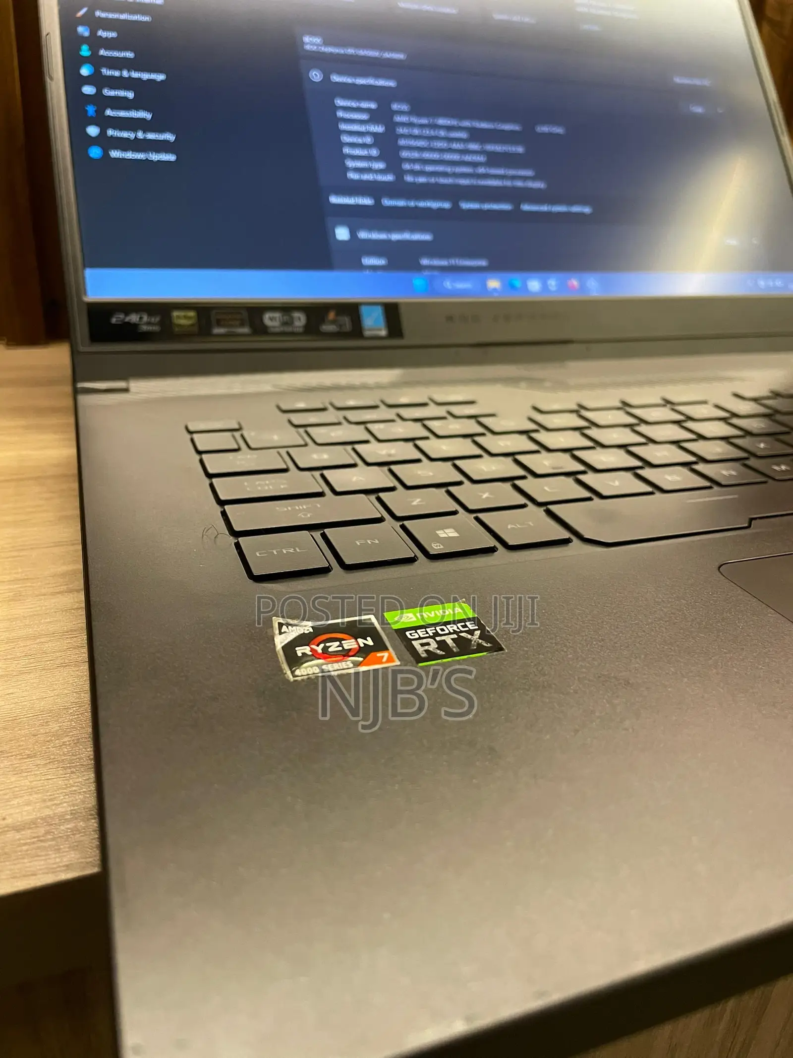 New Laptop Asus ROG Zephyrus G15 24GB AMD Ryzen 7 SSD 1T
