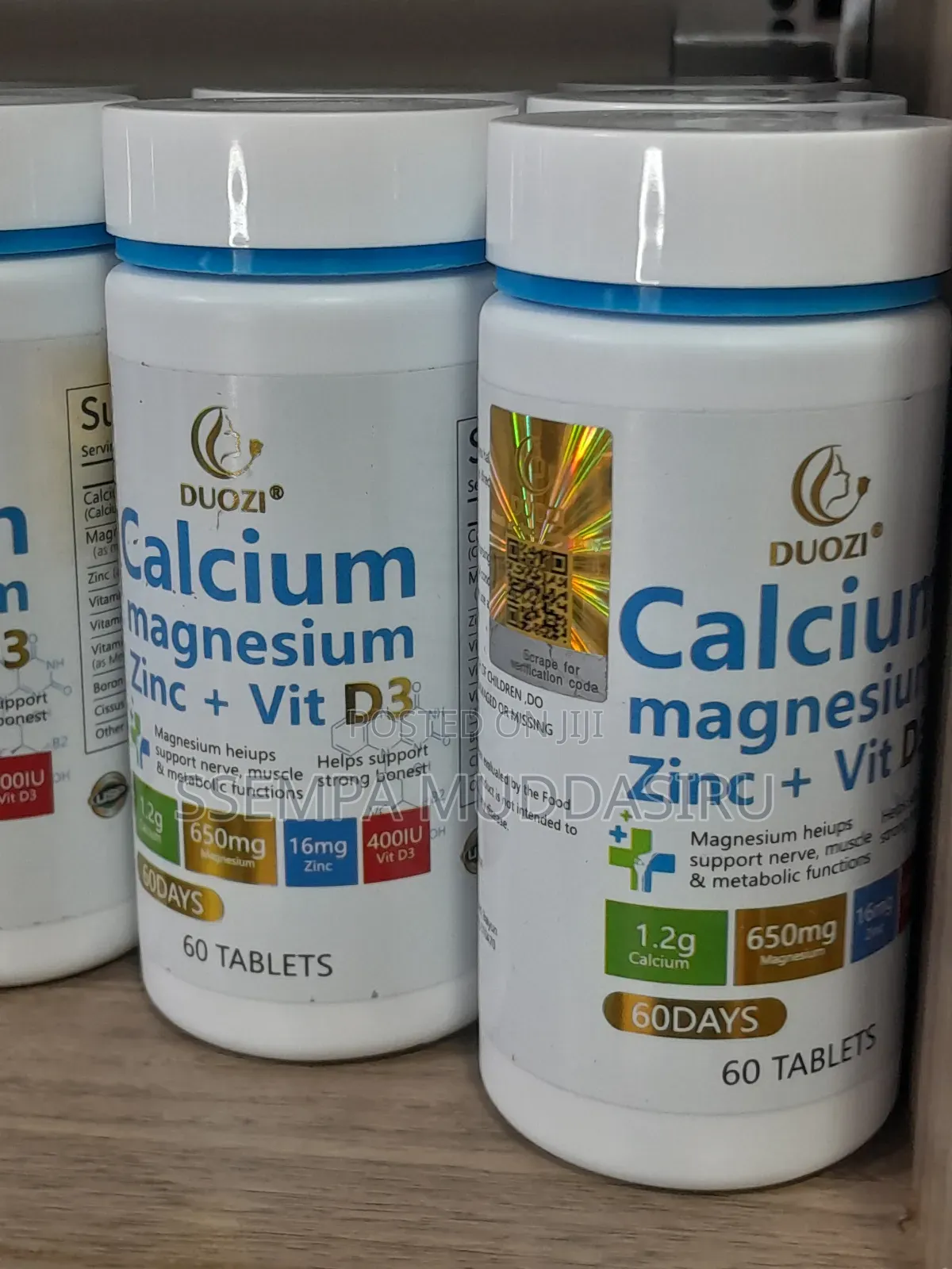 Calcium,Magnesium,Zinc +Vit D3 by Douzi 60 Tablets