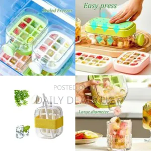 Aesthetic Square Portable Water Bottle With Built-in Ice Cube Feature