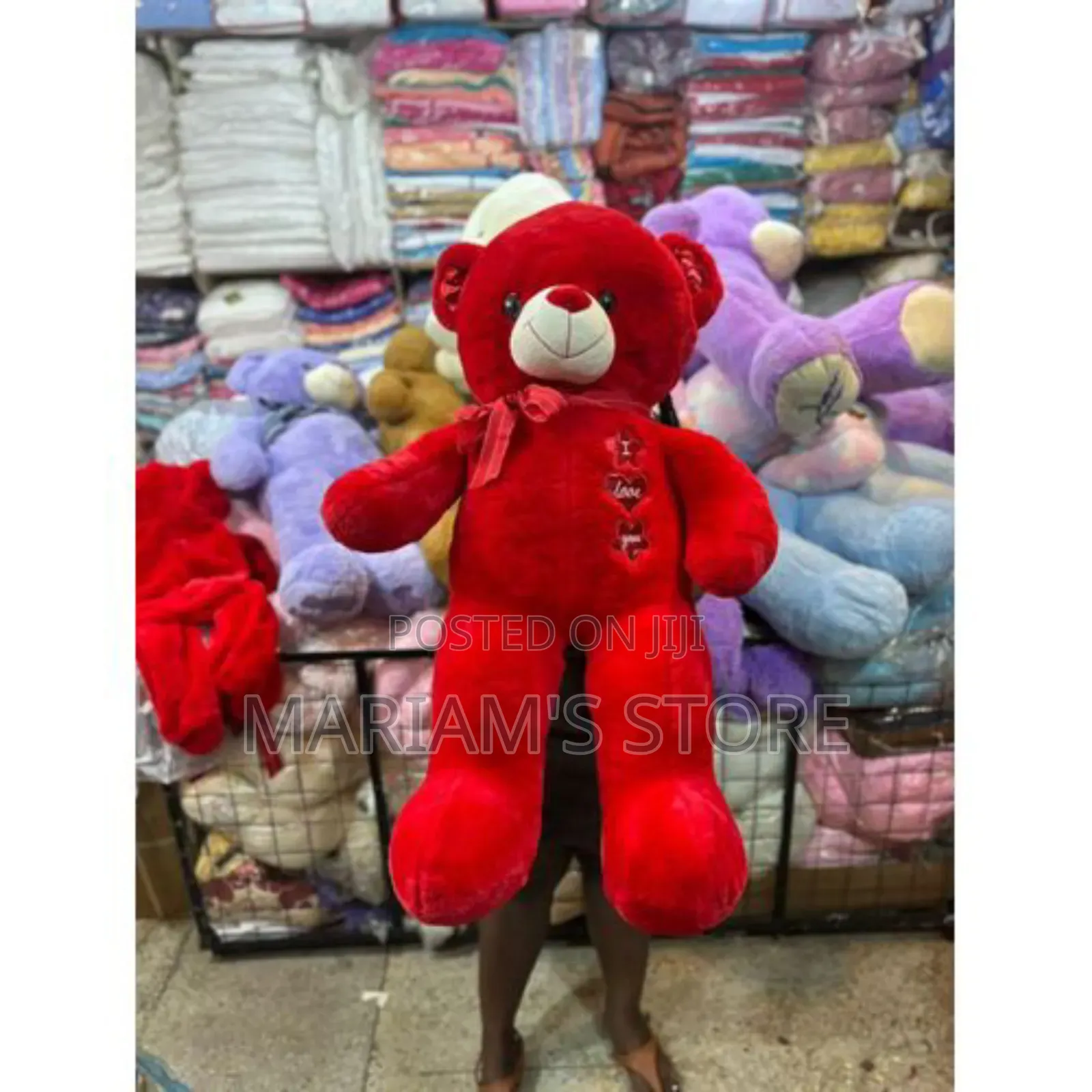 Big Red Teddy Bear - Soft "I Love You" Gift