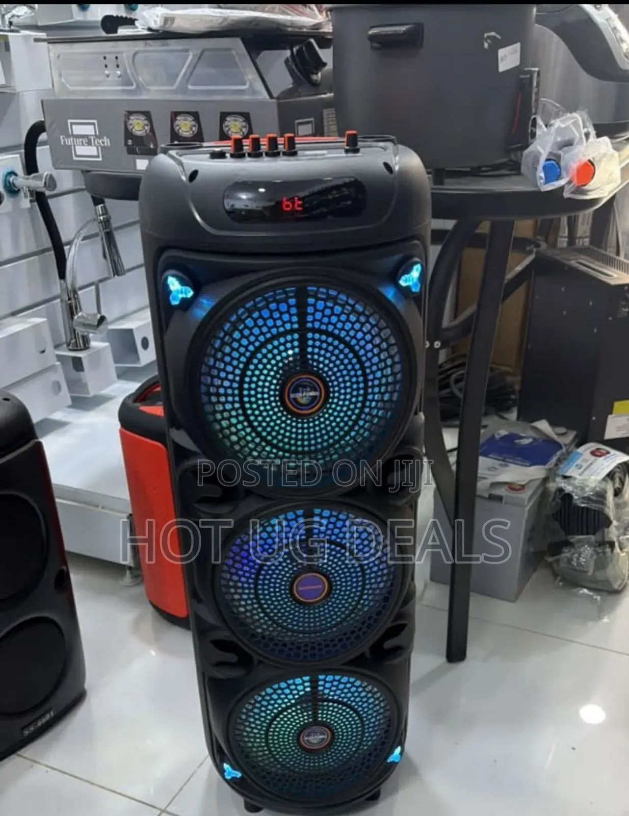 Rechargeable Speaker System With Bluetooth, Remote Control With Mic