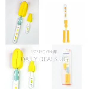 Versatile Bottle And Nipple Cleaning Sponge Set - Multicolor