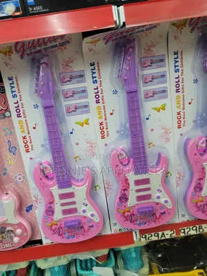 Kids Musical Toy Guitar With Lights Sound – Rock Roll Style