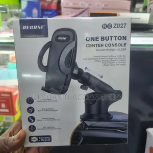 One Button Center Console Car Phone Holder