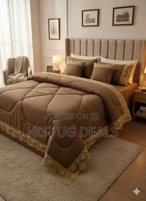 6pcs 6x6 Lace Duvet With 1bedsheet, 2 Pillowcases 2 Cushions