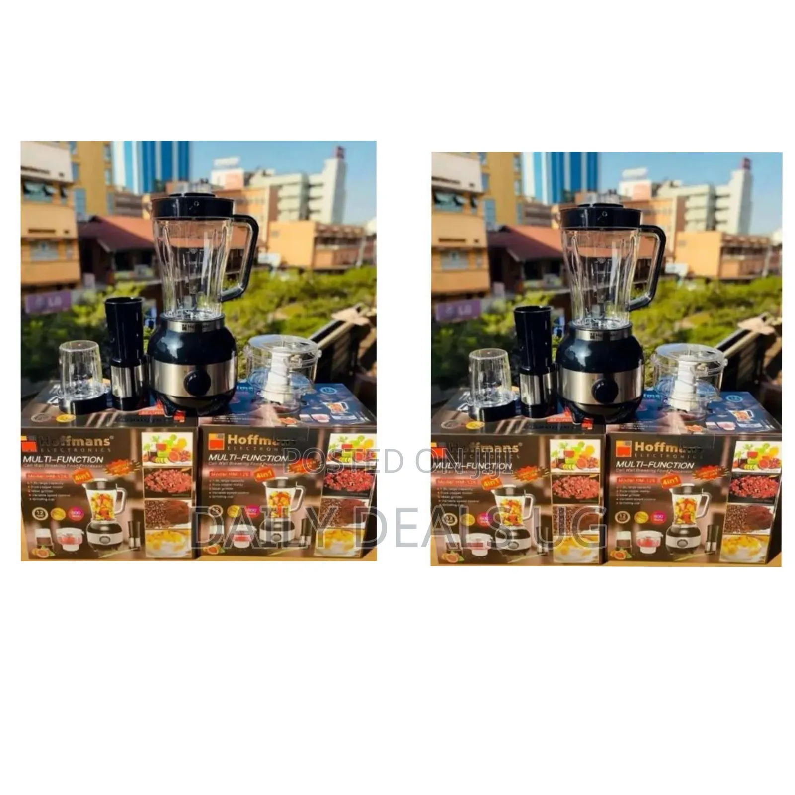 Hoffmans Hm-126 Multi-Function 4-in-1 Food Processor/Blender