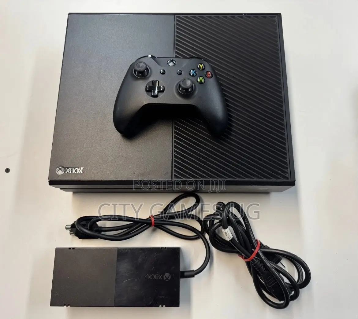 Microsoft Xbox One 500gb Console Black W/ Cables Wireless Controller