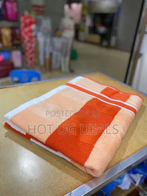 Large Size Striped Cotton Velvet Towel (90×170cm)- Multicolor