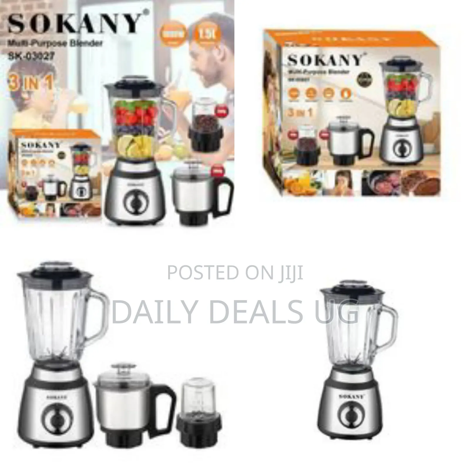 Sokany Powerful Multi-Functional Blender Set, 1.5l