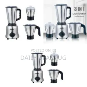 Professional Stainless Steel Multi-Jar Blender Set - Multicolor