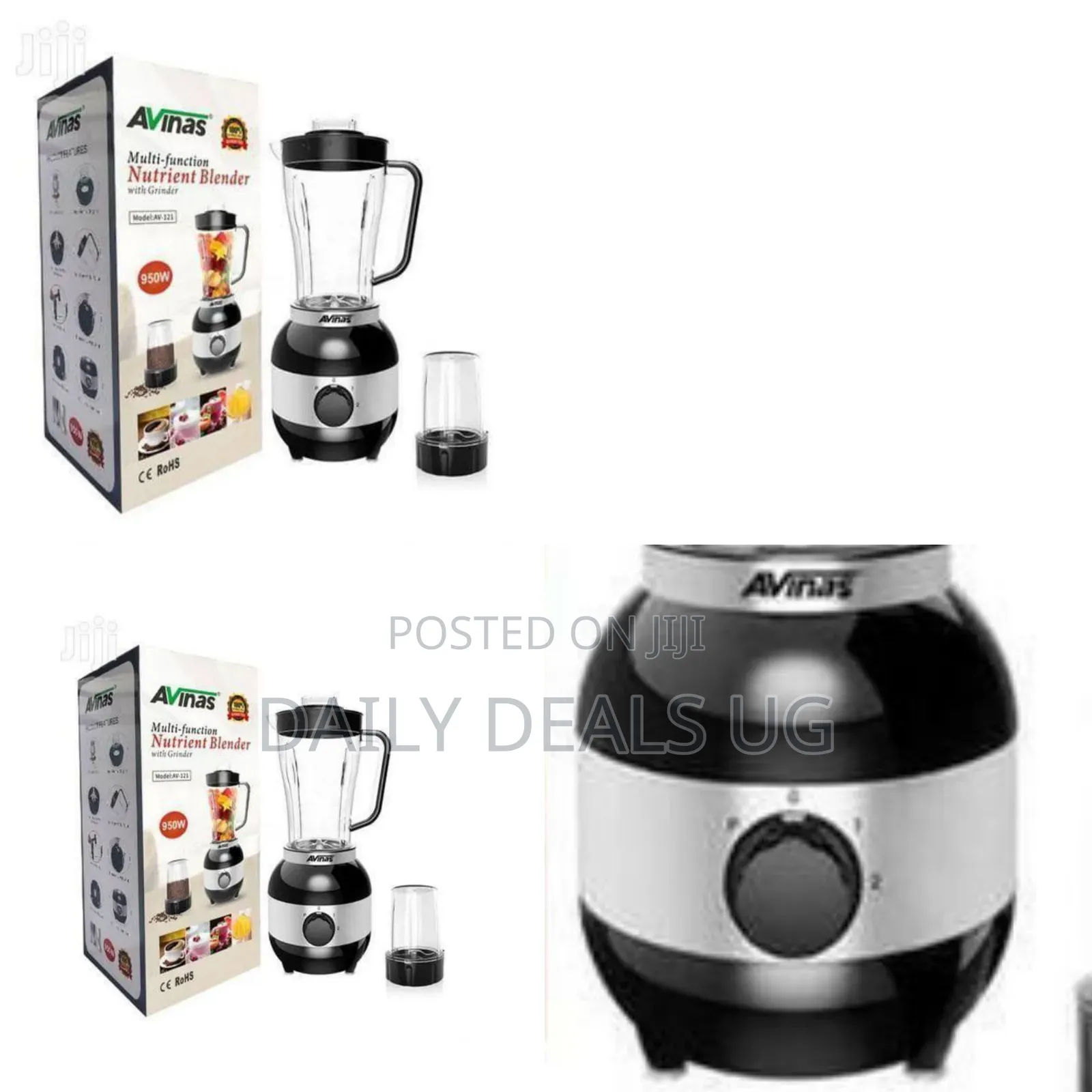 Avinas Multi-Function Blender and Food Processor System - Multicolor