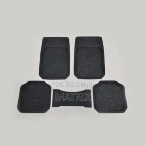 5pcs in 1 a Car Floor Carpet Rubber Black